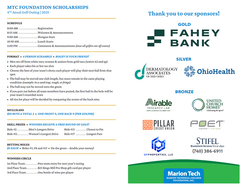 4th Annual Golf Outing Sponsors